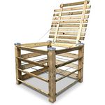 ECO Komposter Brettkomposter aus Holz mit Deckel und Kappen 100x100x80 cm - ca. 650 L - Preisvergleich