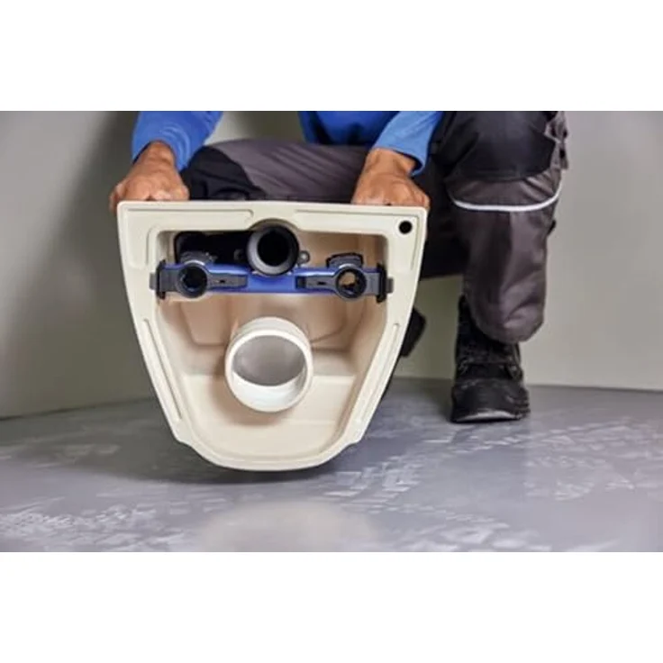 Geberit Acanto Set Wand-WC + Bidet, weiss KeraTect, Spülrandlos, TurboFlush-Spültechnik – Bild 4