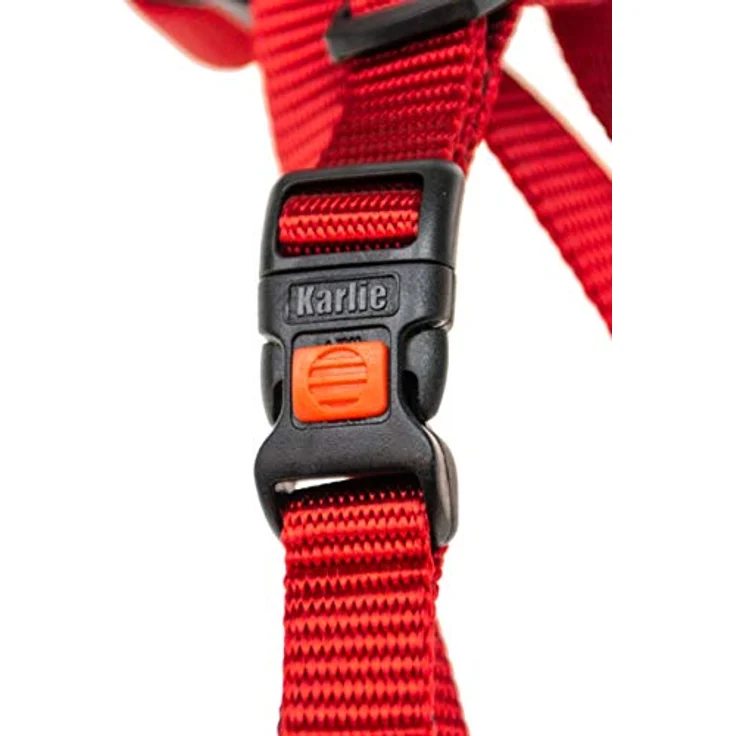 Karlie Art Sportiv Plus Geschirr neue universal Farben Mix and Match B: 25 mm Br um: 65 - 100 cm L rot – Bild 4