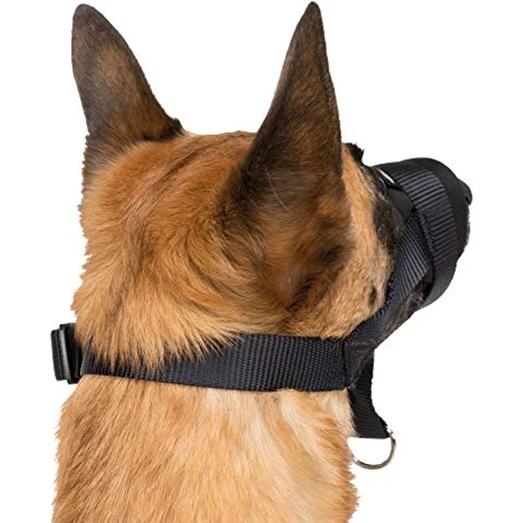 Trixie Maulschlaufe Nylon schwarz XXL: 28 - 38 cm – Bild 3