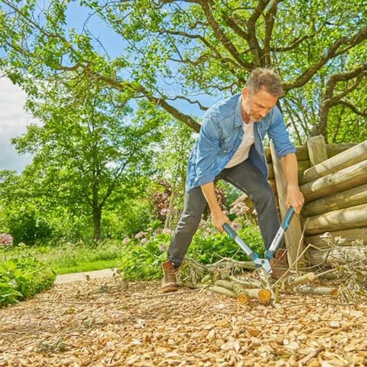 Gardena Astschere EasyCut S, Bypass-Schneidprinzip, für frisches Holz, 45 mm Schneiddurchmesser – Bild 5