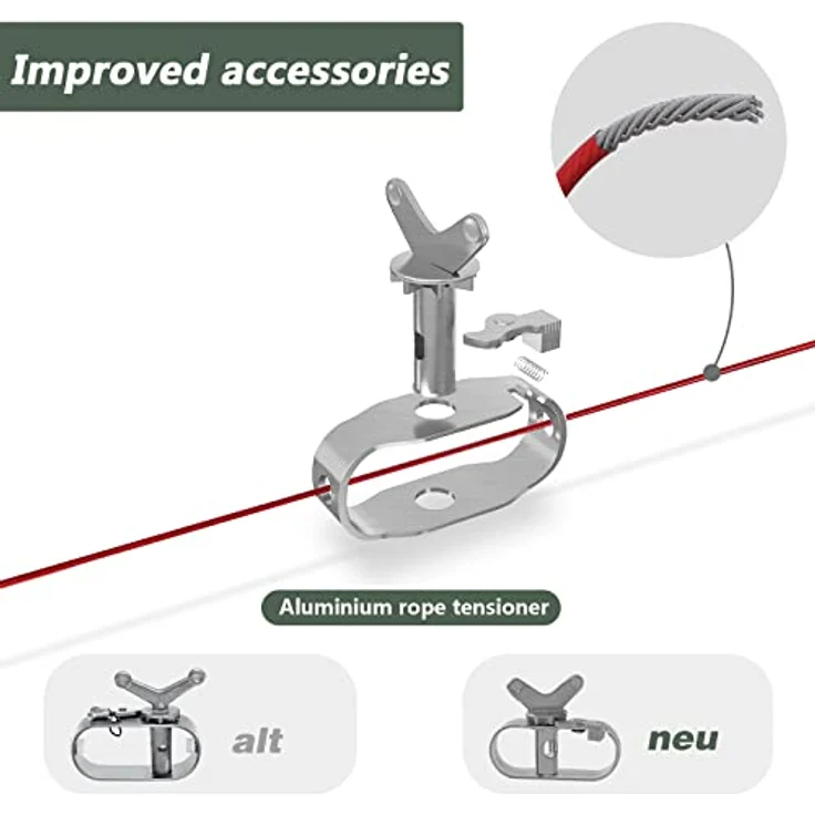 WOLTU Poolabdeckung Ø 420 cm für Rund Pools Ø 320-360 cm, Poolplane aus 200 g/m² PE, Pool Abdeckplane mit Ösen Drahtseil Aluminiumverschluss, wasserdichte Poolfolie für Sommer Winter, Grün – Bild 4