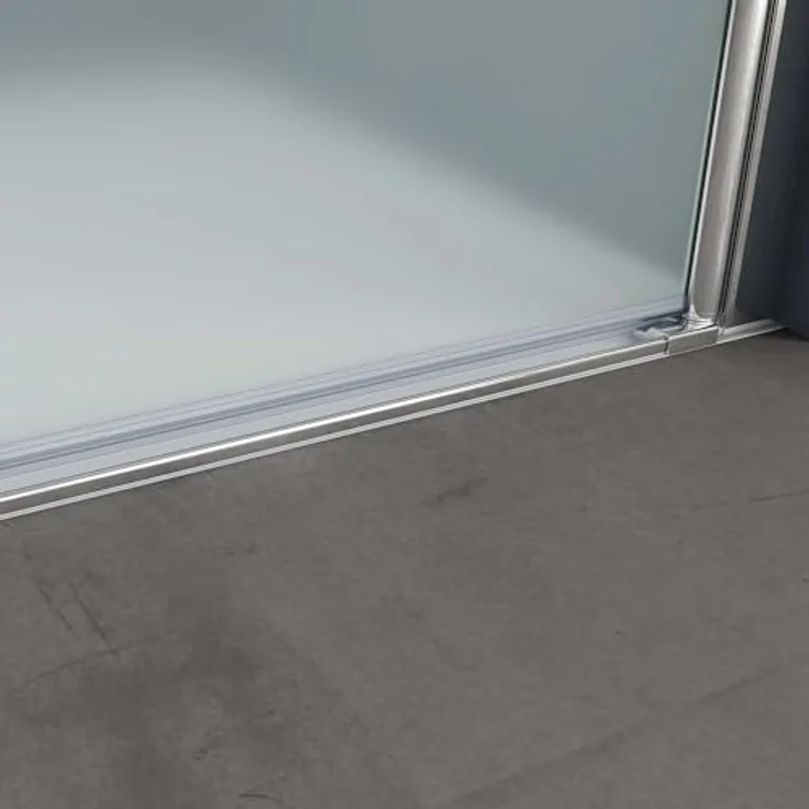 doporro Nischentür T24VS, Duschabtrennung 90cm mit ESG-Sicherheitsglas satiniert, Drehtür mit Hebe- und Senkmechanismus, 195cm hoch – Bild 6