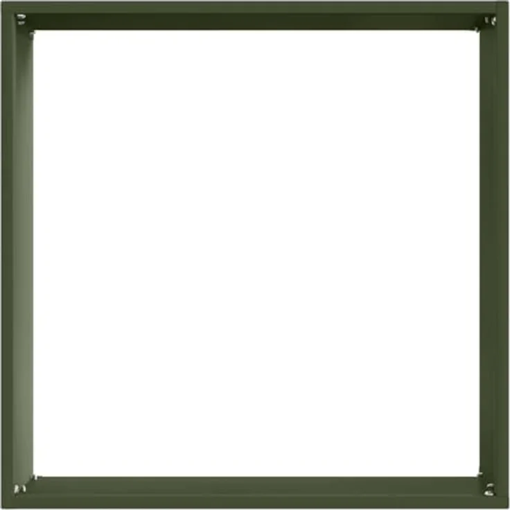 vidaXL Beetumrandung Raseneinfassung, quadratisch, Olive Grün, 40 x 40 x 13 cm, wetterfester Stahl, einfache Montage – Bild 4