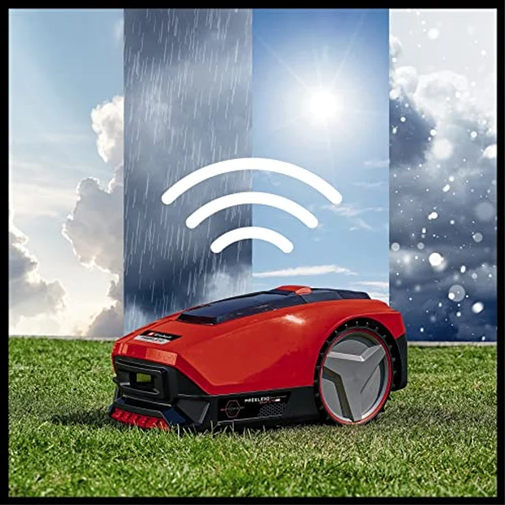 Einhell Mähroboter FREELEXO SMART 750, automatische Mähzeiten nach Rasengröße und Wetterlage, Power X-Change-Familie, blau – Bild 7
