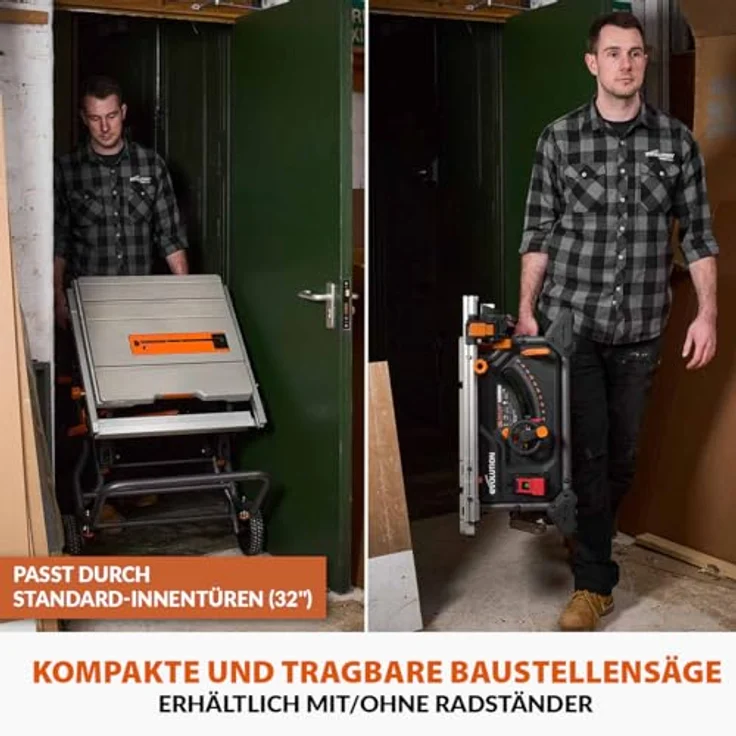 Evolution Power Tools R255TBL Tischkreissäge, Tragbare Multimaterialsägemaschine mit 85 mm Schnitttiefe und 45° Neigewinkel – Bild 12