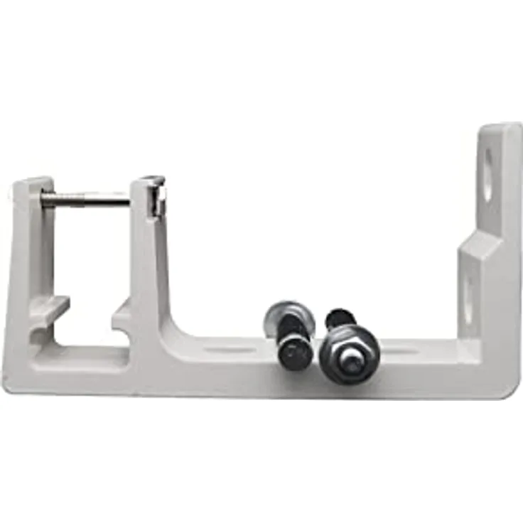 home Trends Markisenhalterung Decken- und Wandhalterung mit Befetigungsmaterial Stahl/Aluminium und Weiß/Antrazit zur Auswahl (1, Dual-Alu-40mm-weiß)