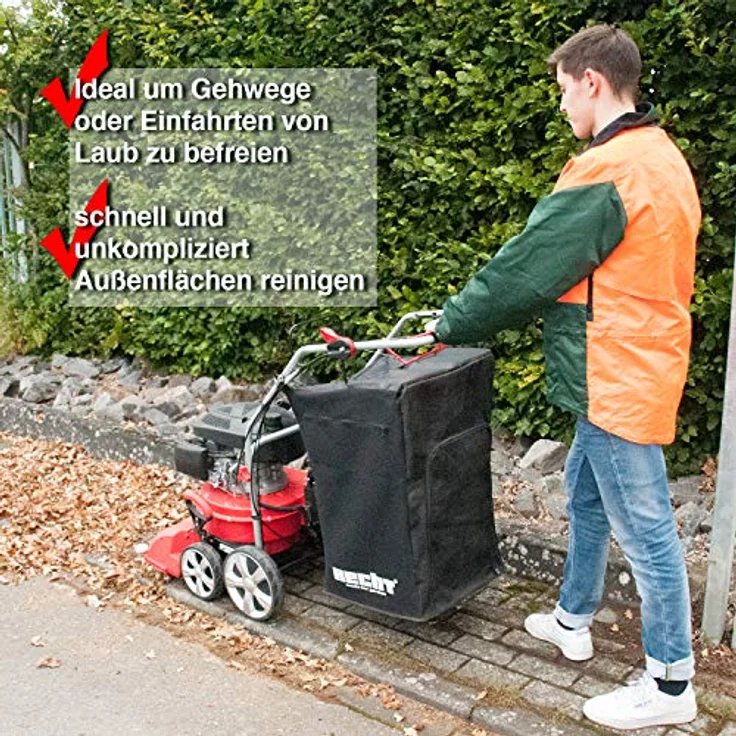 HECHT 8514 Benzin-Laubsauger, 58 cm Arbeitsbreite, 4 kW Leistung, 155 l Fangsack, mit Teleskop-Handdüse und Antrieb – Bild 3