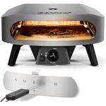 COZZE Gas-Pizzaofen Classic 17", 8 kW, Backtemperatur bis 450°C, tragbar, inkl. Cordierit-Pizzastein, Grillfläche 43 x 43 cm