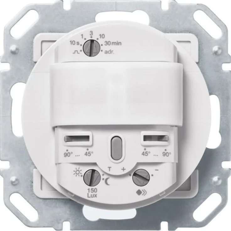 Berker Bewegungsmelder 80262260, KNX Modul mit 90°-180° Erfassungswinkel und integriertem Helligkeitssensor