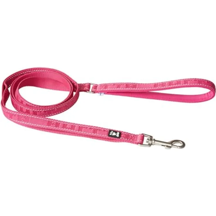Hurtta Casual Reflektierende Hundeleine auf 100% recyceltes Polyester, Reißfestigkeit getestet (180 * 20 mm, Ruby)