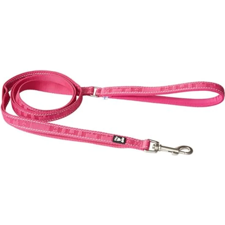 Hurtta Casual Reflektierende Hundeleine auf 100% recyceltes Polyester, Reißfestigkeit getestet (180 * 20 mm, Ruby) – Bild 1