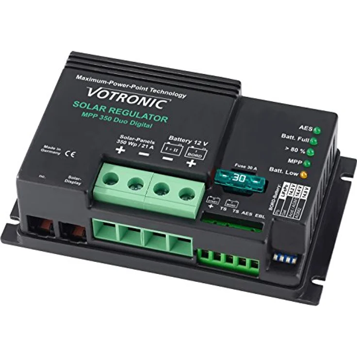 VOTRONIC MPP 350 Duo 12V Solar Laderegler 350W 21A, Digital Laderegler – Bild 2