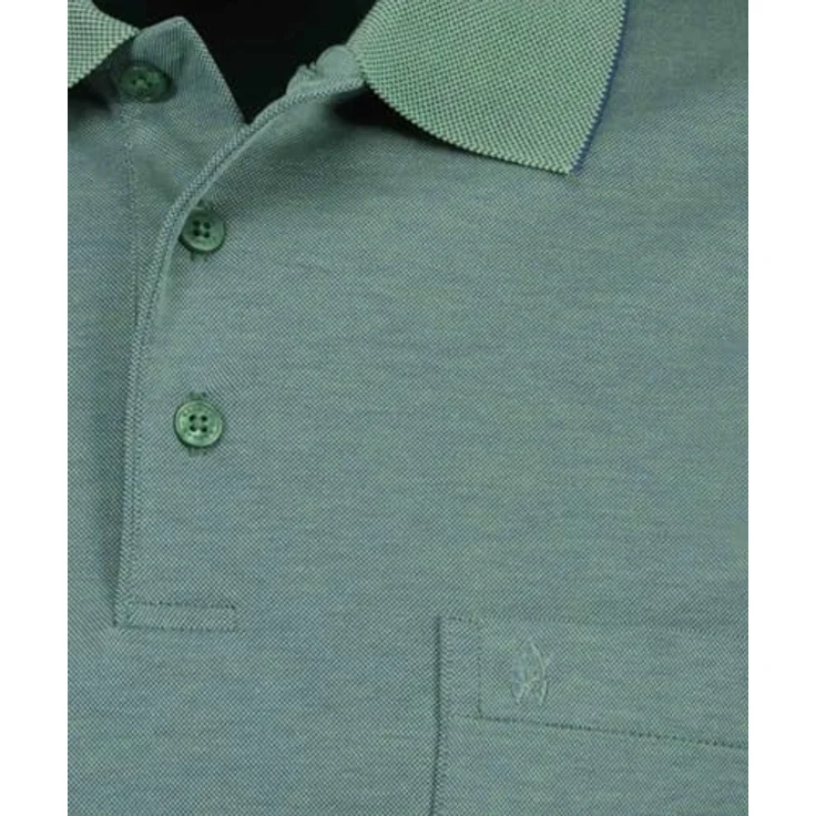 RAGMAN Poloshirt Herren Poloshirt - Softknit-Polo, Brusttasche, Knopfleiste, einfarbig – Bild 6