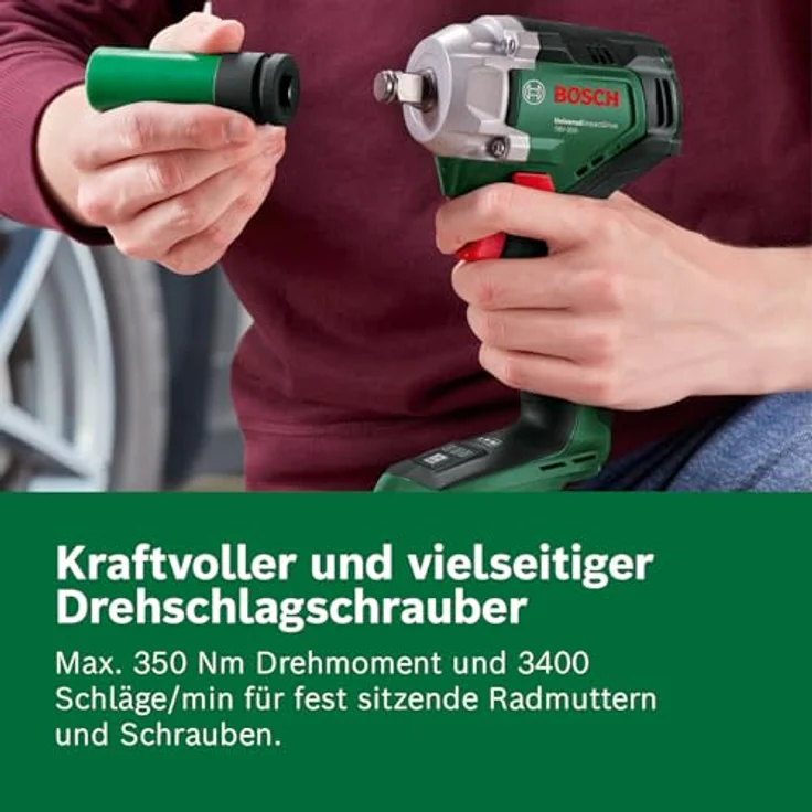 Bosch UniversalImpactDrive 18V-350, kompakter Akku-Drehschlagschrauber mit 350 Nm Drehmoment und bürstenlosem Motor – Bild 5