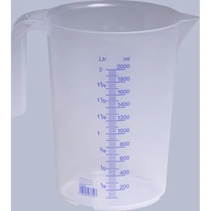 Messkanne 2000 ml PP transp.D151xH206mm Griff offen HÜNERSDORFF – Bild 2