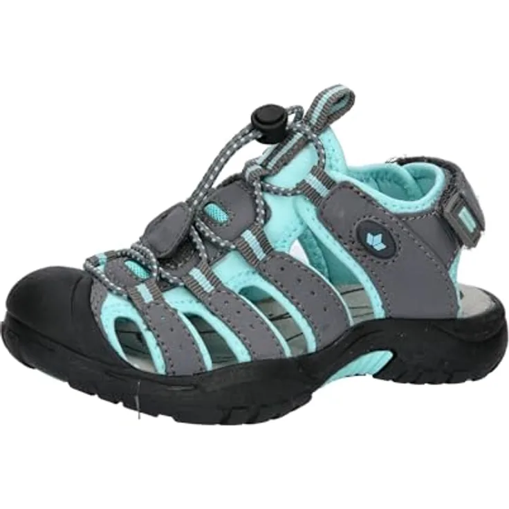 Lico Nimbo, Jungen Sandalen, Sicherheitssandalen mit Schnellschnürsystem, grau, Größe 33