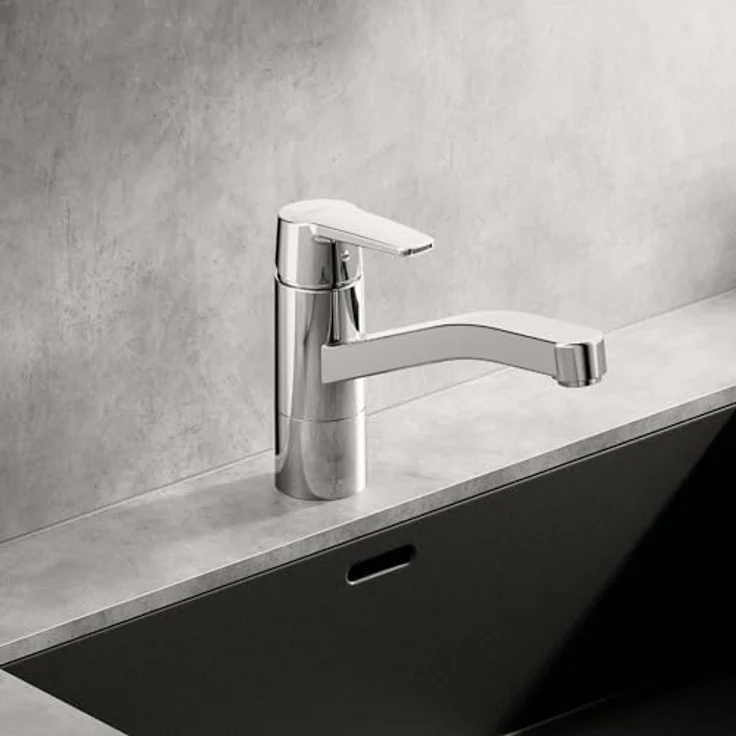 HANSA Hanspolo Spültisch-Einhand-Einlochbatterie, 216 mm Ausladung, 120° schwenkbar, 12 l/min Durchflussmenge – Bild 6