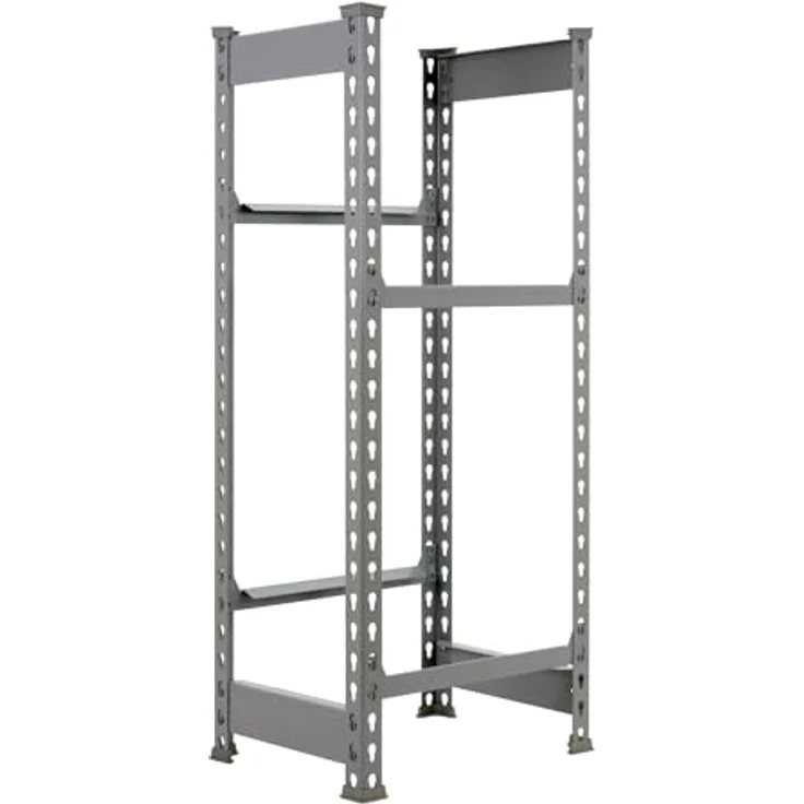 SIMONRACK Getränkekistenregal KIT SIMONBOTTLE 2 GRIS, stahlgrau, 40 x 30 x 100 cm, 200 kg Tragkraft, mit 2 Fachböden – Bild 3