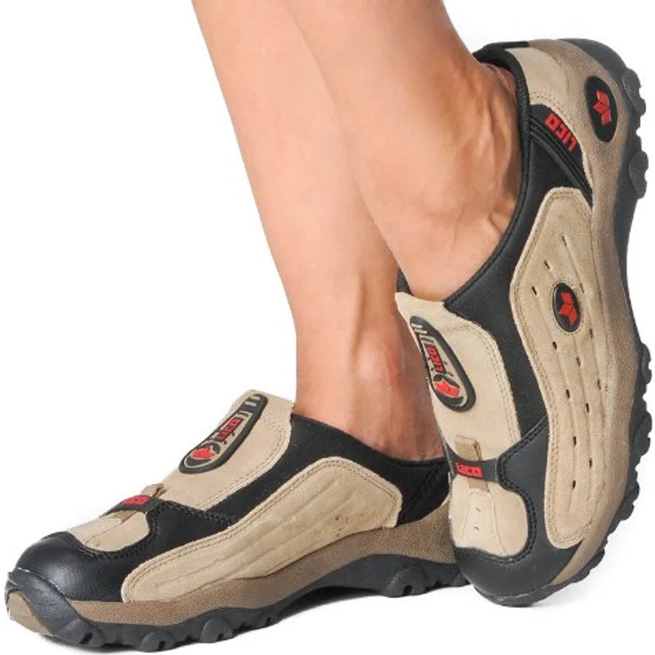 Lico Pantolette - Sicherheitssandale in braun aus echtem Veloursleder – Bild 9
