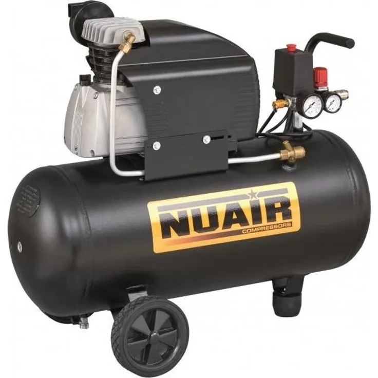NUAIR Ölkompressor N/404Nub004, 50L 8 Bar, 2 PS, elektrisch, ölgeschmiert, einphasig