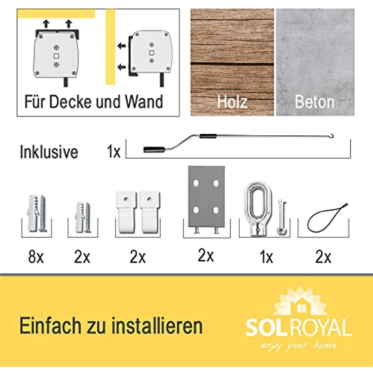 Sol Royal Senkrechtmarkise SolVision MS5 160x250 cm beige – Bild 8