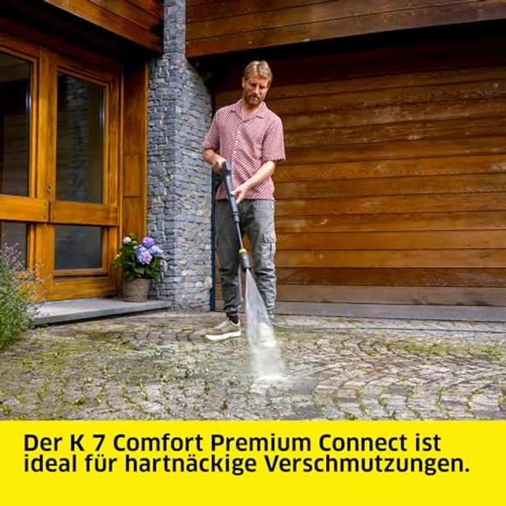 Kärcher Home & Garden K 7 Comfort Premium Connect Hochdruckreiniger, 180 bar, wassergekühlter Motor, mit LCD-Pistole und Bluetooth-Verbindung – Bild 2