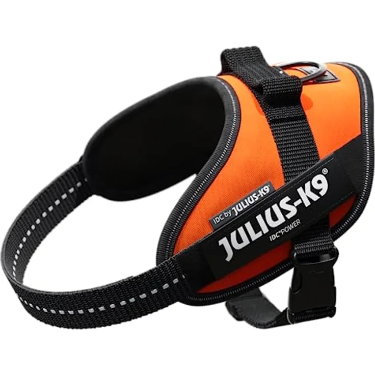 JULIUS K-9 IDC Powergeschirr, Größe: S/Mini, UV Orange - Professionelle Kontrolle und extra Komfort für Ihren Hund
