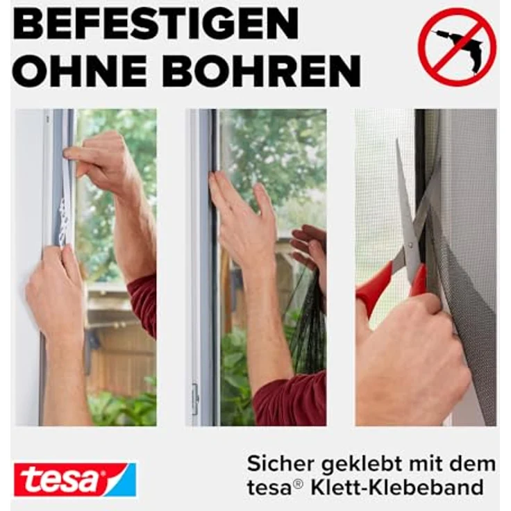 tesa Insektenschutz-Gitter 65 x 220 cm anthrazit – Bild 4