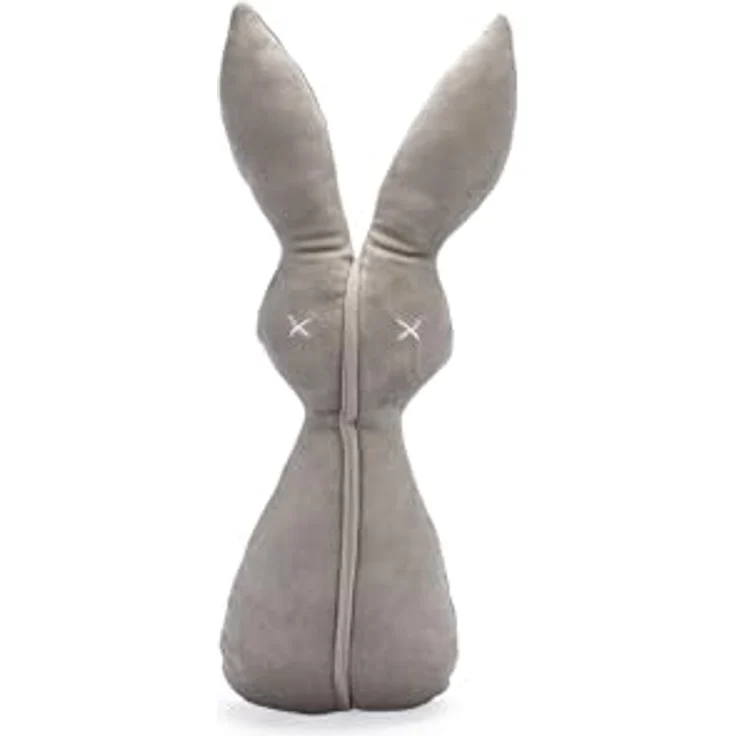 Designed by Lotte Hase Alina, Hundespielzeug aus Velvet, grau, 27x14x6 cm für stundenlangen Spielspaß – Bild 2