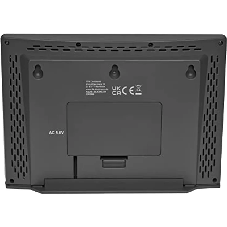 TFA Dostmann Funk Wetterstation METEO JACK, 35.1097.54, inkl Außensender, mit Wettervorhersage, Luftdruck, Mondphase, Sonnenaufgang- & -untergang, Funkuhr, silber – Bild 4