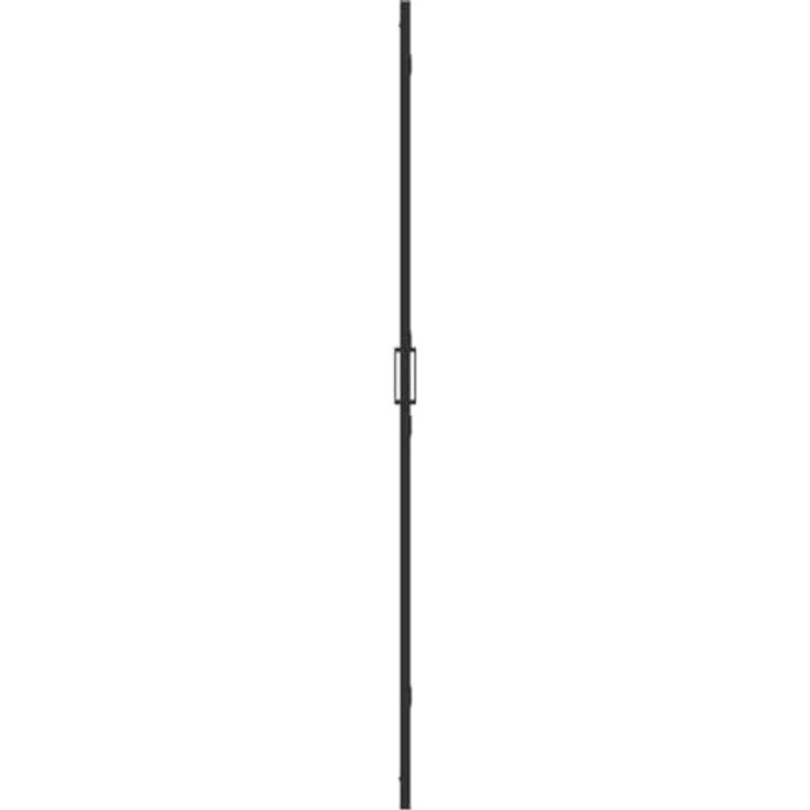 vidaXL Walk-in Duschwand, Schwarz und dunkel-transparent, 90 x 190 cm, aus Aluminium und Sicherheitsglas – Bild 6