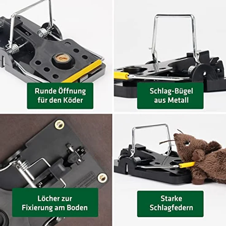 Gardigo rat trap Rattenfalle Lockstoff 5St. – Bild 4