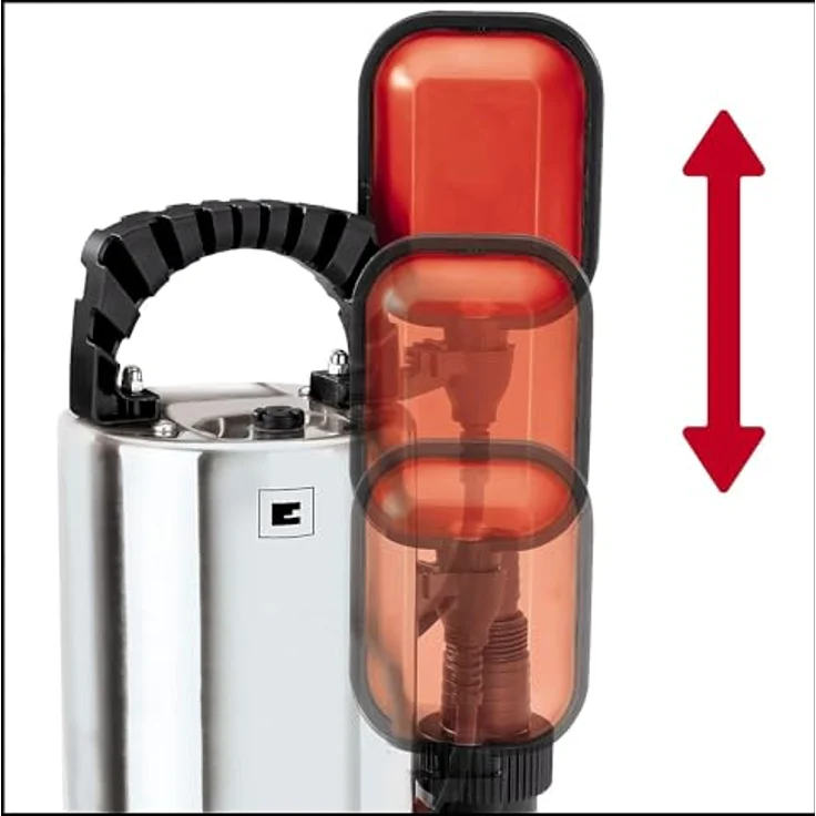 Einhell Schmutzwasserpumpe GC-DP 6315 N (630 W, max. 17000 l-h, max. Förderhöhe 8 m, Fremdkörper bis 15 mm, Edelstahl-Pumpengehäuse) Schmutzwasserpumpe – Bild 3