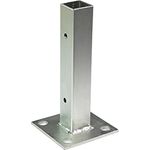 HOME DELUXE - 6x Aufschraubhülse CALMAR - Edelstahl, Maße: 3,5 x 3,5 x 20 cm - inkl. Montagematerial I Pfostenträger Pfostenanker Bodenhülse - Preisvergleich