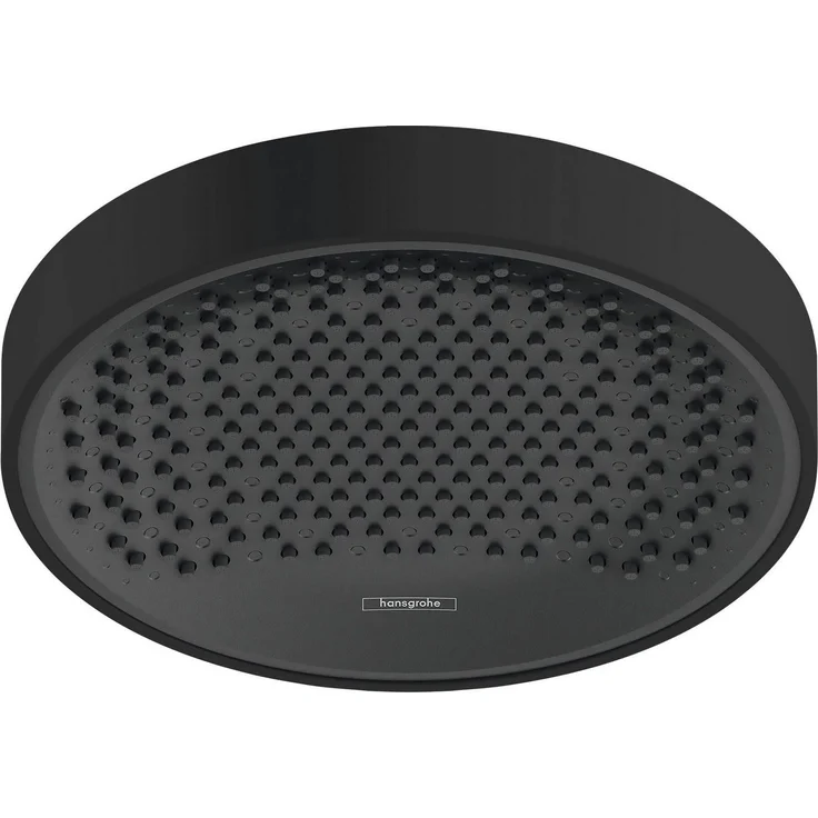 hansgrohe Regenduschkopf Rainfinity, 25cm, 1 Strahlart wassersparend mattschwarz, EcoSmart, PowderRain – Bild 1