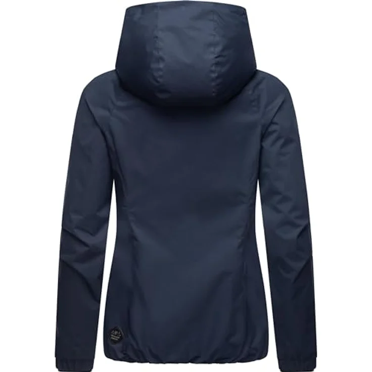 Ragwear Dizzie, Damen Jacke, wasserdicht und winddicht, gefütterte Kapuze, blau, L – Bild 3