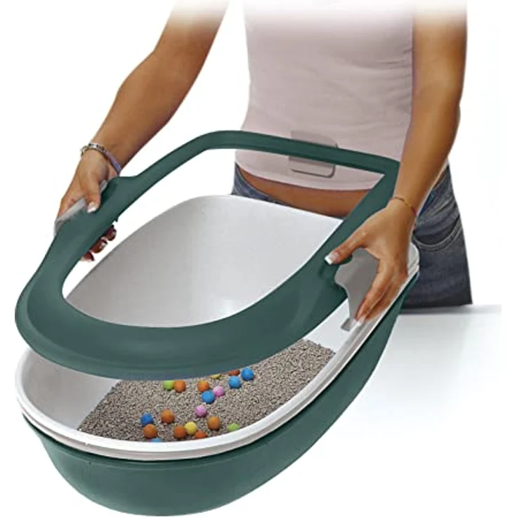 Furba Katzentoilette mit Reinigungssieb, 59x39x22cm – Bild 2