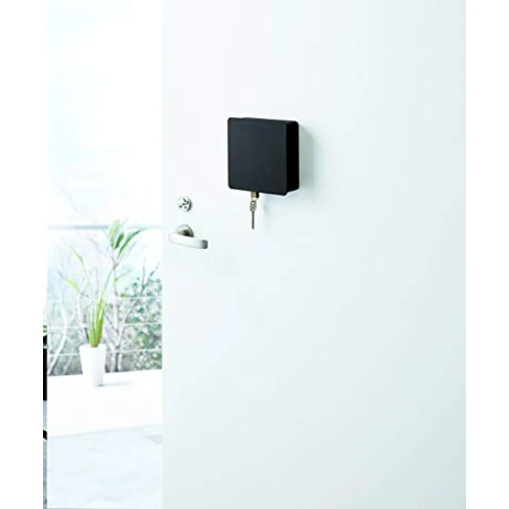YAMAZAKI 4800 TOWER Magnetischer Schlüsselkasten, schwarz, Stahl, minimalistisch, 15.8 x 5.5 x 15.8 cm – Bild 2