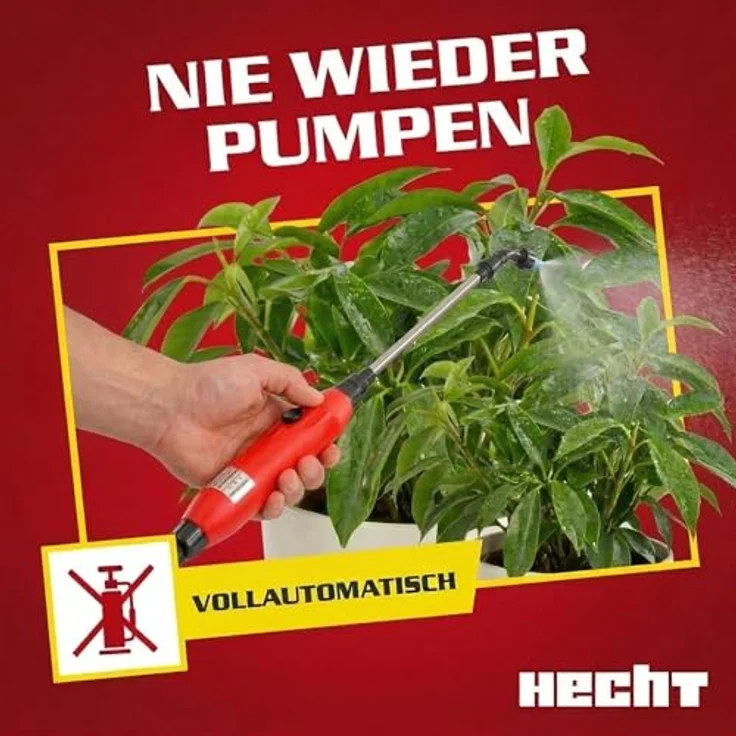 HECHT Drucksprüher Akku 4050, handlicher 5L Sprüher mit 3,7V Li-Ion-Akku und variabler Teleskoplanze – Bild 4
