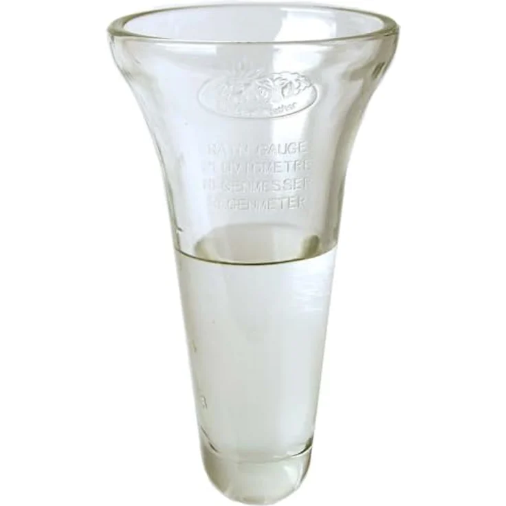 Esschert Design Regenmesser, Niederschlagsmesser, Glaseinsatz inkl. Halterung aus Zink, ca. 12 cm x 12 cm x 134 cm – Bild 6