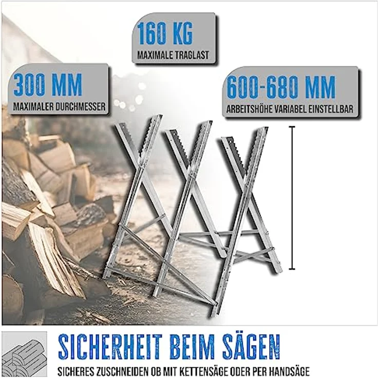 Güde Metall Sägebock Holzschneidebock – Bild 2
