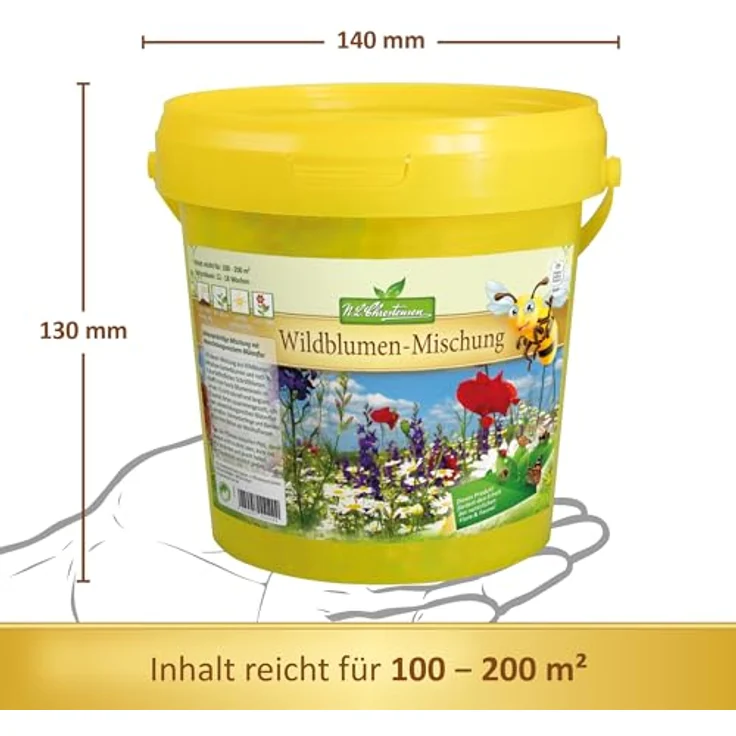 N.L. Chrestensen 1-Liter-Eimer Wildblumen-Mischung – Bild 6