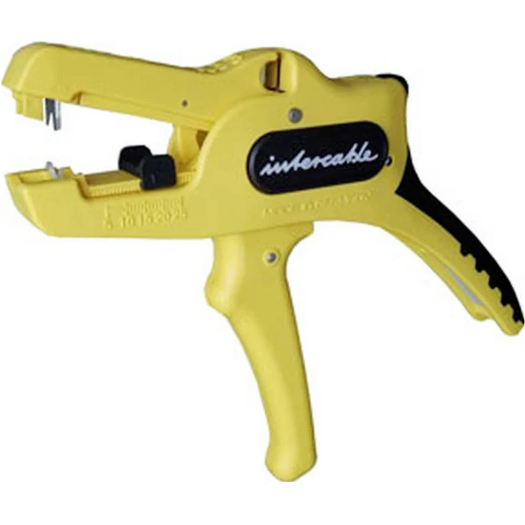 Intercable AV8280 185665 Abisolierzange, Pistolenform für Solarkabel, 1.5 bis 10mm², 8 bis 16, 0 bis 3mm