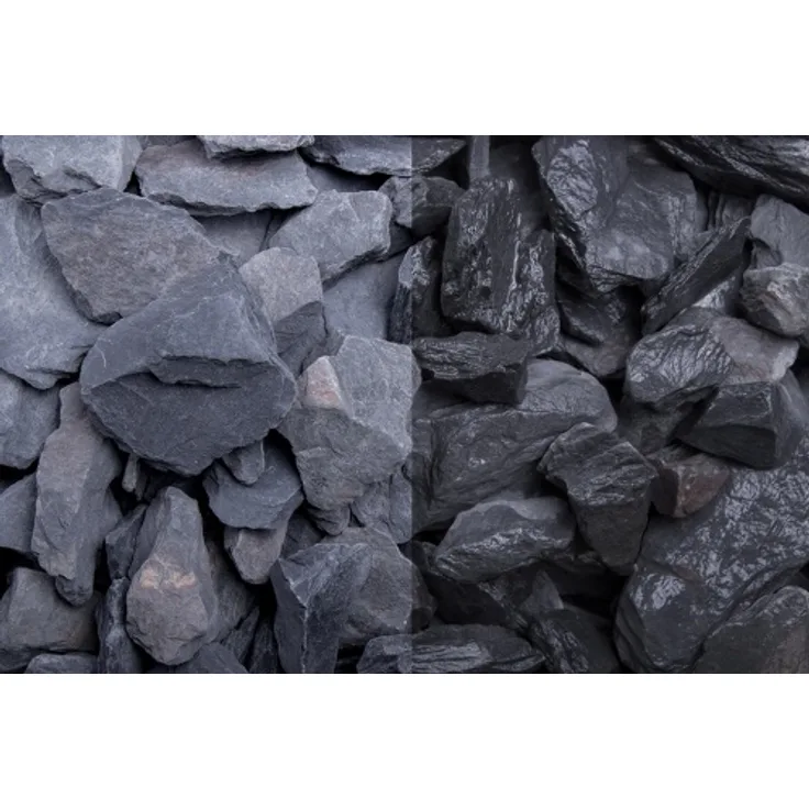 GSH Canadian Slate schwarz getrommelt, 30-60 mm 750 kg