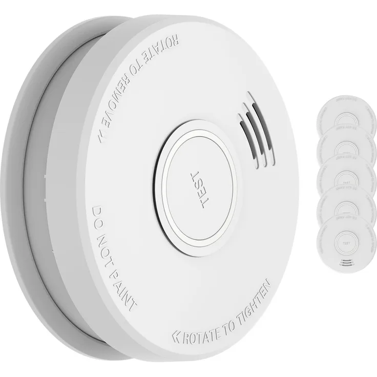 Rauchmelder DOF19 Kunststoff Warnsignal: 85 dB 9V batteriebetrieben Weiß