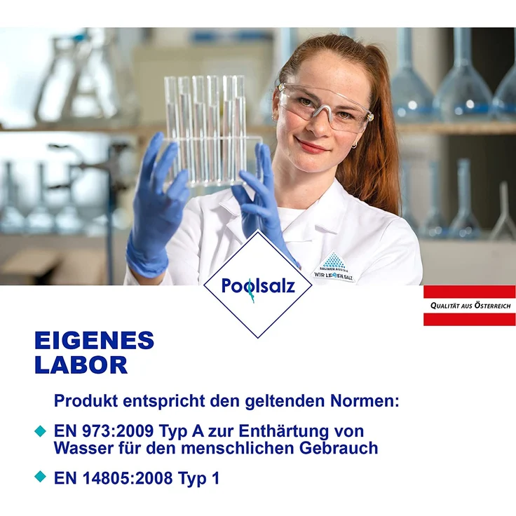 Salinen Poolsalz 25 kg NaCI Gehalt von 99,9 %, Desinfektion des Badewassers von Schwimmbecken, niedriger Sulfatgehalt – Bild 6