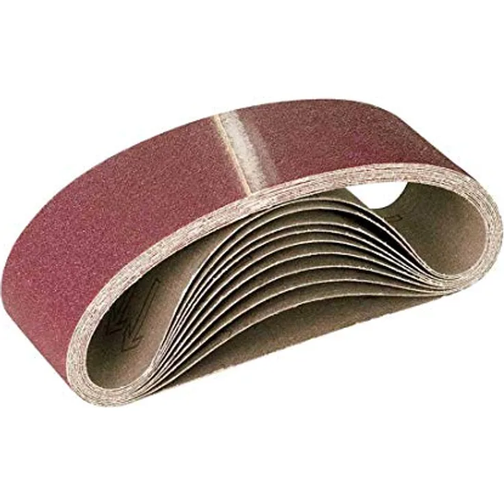 10 MENZER Schleifbänder f. Handbandschleifer, 457 x 75 mm - K80 - Normalkorund