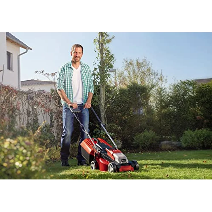 Einhell City Akku-Rasenmäher GE-CM 18-30 Li Kit Power X-Change - Li-Ion, 18 V, bis 150 m², 30 cm Schnittbreite, 3-stufige Schnitthöhenverstellung, inkl. 18 V 3 Ah-Akku und Ladegerät – Bild 5