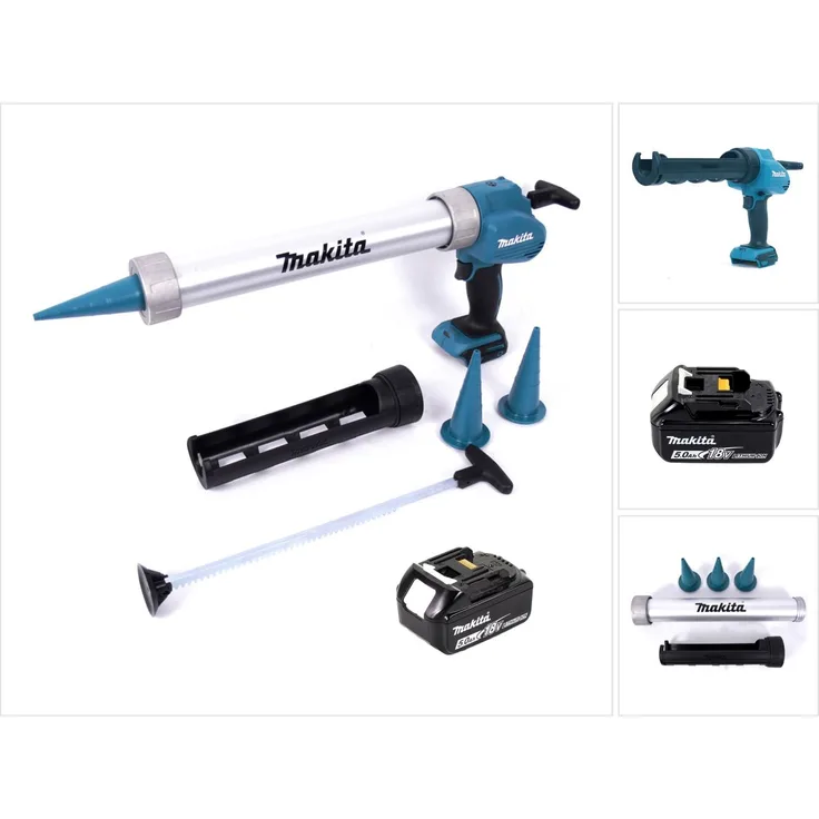 Makita DCG 180 T1X Akku Kartuschenpistole 18 V + 1x Akku 5,0 Ah - ohne Ladegerät